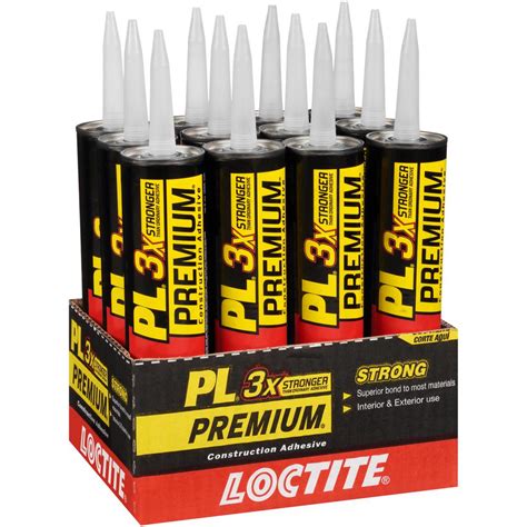 This item: <b>Loctite</b> <b>PL</b> <b>Premium</b> Max Construction Adhesive 9 fl oz, 1 Cartridge $12. . Loctite pl premium dry time